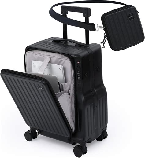 NOBL Duo Carry Carry-On Luggage with Detachable Side Bag, 22.1x14.6x10 ...