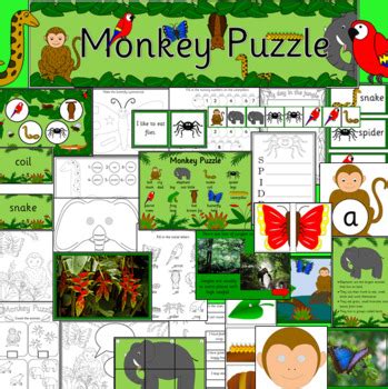 MONKEY PUZZLE book study by Little Stars Education | TpT