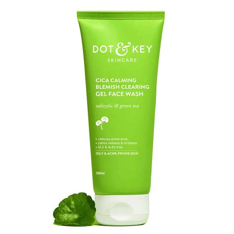 Dot & Key Cica Calming Face Wash Salicylic & Green Tea – SilkRoutes.co.in