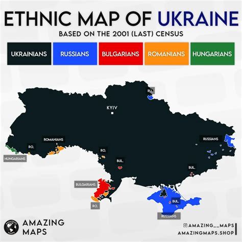 Ethnic map of Ukraine, 2001. by amazing__maps - Maps on the Web