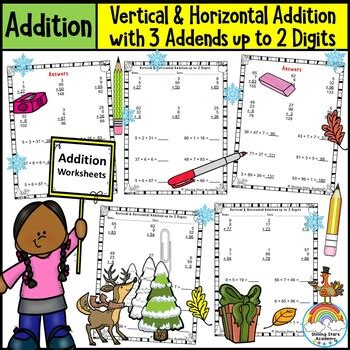 Image result for 3 Addends Addition Horizontal