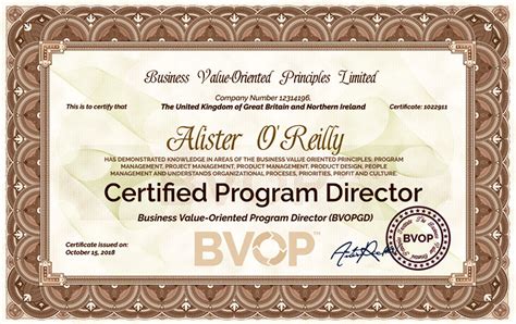 Andrew Collinsworth, Certified BVOP™ Manager - BVOPM™ - 30038 - BVOP™