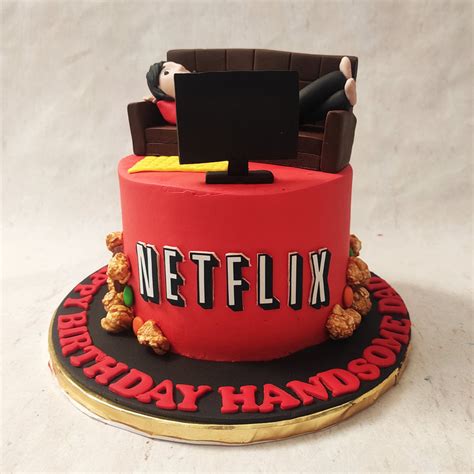 Netflix Cake | Netflix Theme Cake | TV Show Cake – Liliyum Patisserie ...