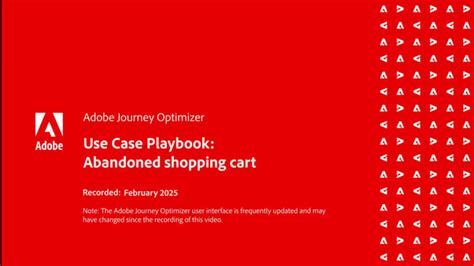 Manual de caso de uso - Carrinho de compras abandonado | Adobe Journey ...