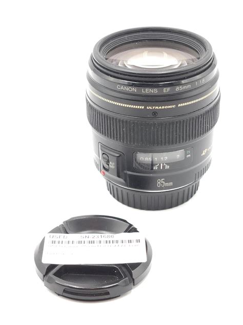 Canon EF 85mm f/1.8 USM Medium Telephoto Lens for Canon SLR Cameras ...