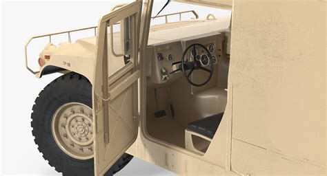 3D Ambulance Car HMMWV m996 Rigged Desert model | 3D Molier International