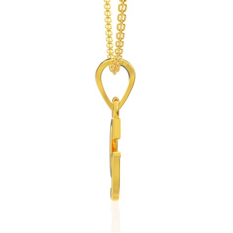 Graceful "G" Letter Gold Pendant – WHP Jewellers