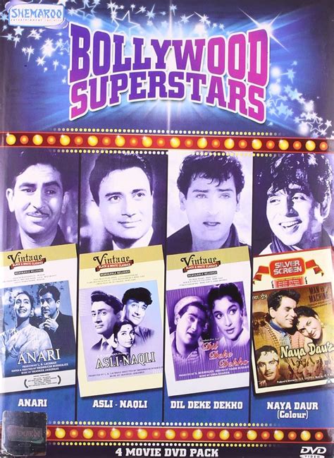 Bollywood Superstars (Anari /Asli- Naqli /Dil Deke Dekho) /Naya Daur ...