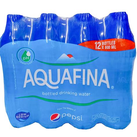 Aquafina Bottled Drinking Water 12 x 600 ml Online at Best Price | Lulu ...