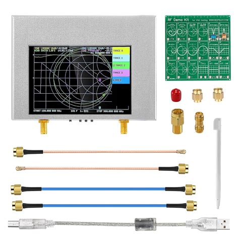 NanoVNA V2 Plus4 50KHz-4GHz Vector Network Analyzer with RF Demo Kit ...