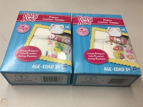 Baby Alive Diapers- two packages - 6 diapers in each box | #3753841353
