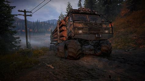 Image result for Snow Runner Loading Long Logs Using Log Crane