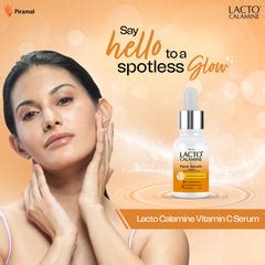 Lacto Calamine Vitamin C Face Serum For Glowing Skin With Niacinamide ...