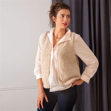 Gilet sans manches à tricoter - Kit tricot