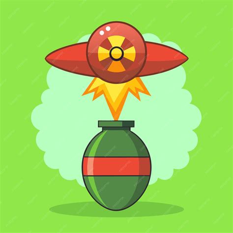 Nuclear bomb clip art and Vector Design With a White Background ...