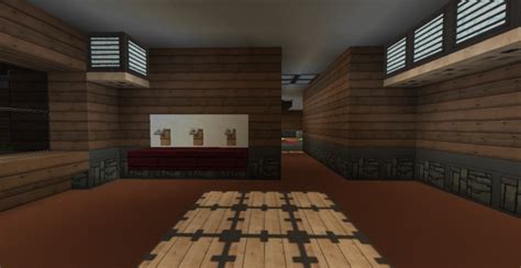 Log Cabin with Modern Interior Minecraft Map