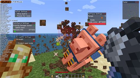 Wurst Hacking Client 的图像结果