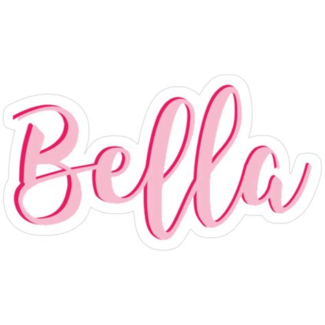 Bella Sticker | Cursive letters, Lettering, Vinyl decal stickers
