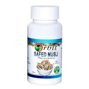 Buy ORBIT SUPER FOOD Safed Musli 500 mg Improves Strength, Performance ...