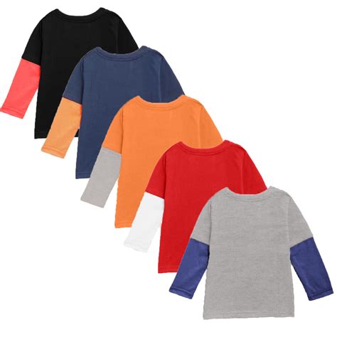 Buy Kuchipoo Boys' & Girls' T-Shirt (Pack of 5) (kuc-tshrt-105--1-2 ...