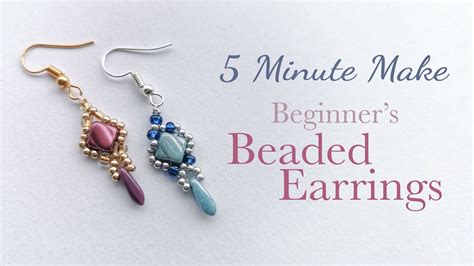 Small Beaded Earring Tutorials 的图像结果