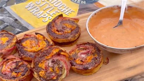 Bacon Cheeseburger Pinwheels Recipe