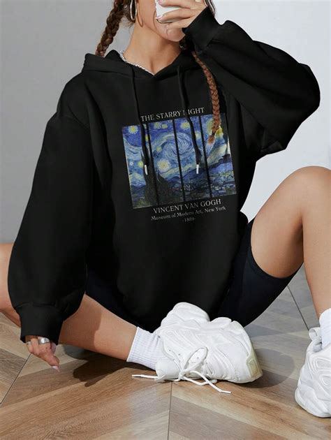 INAWLY Sudadera con capucha térmica forrada con estampado de consigna y ...