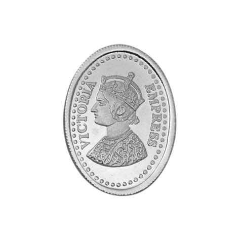 Kataria Jewellers Victoria Empress 50 Grams Silver Coin With Gift Box ...