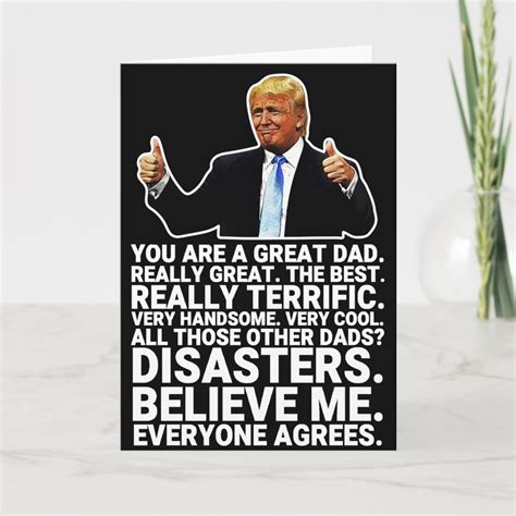 Funny Donald Trump Father's Day Card | Zazzle