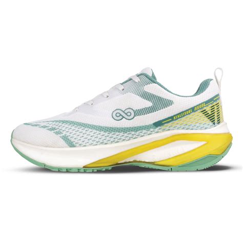 Buy Men's Lace-up Sports Shoes - WS9167 White Mint Green Online ...