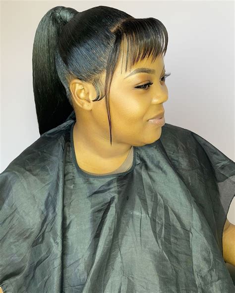 10 Cute And Flirty Ways To Wear A Ponytail With Bangs