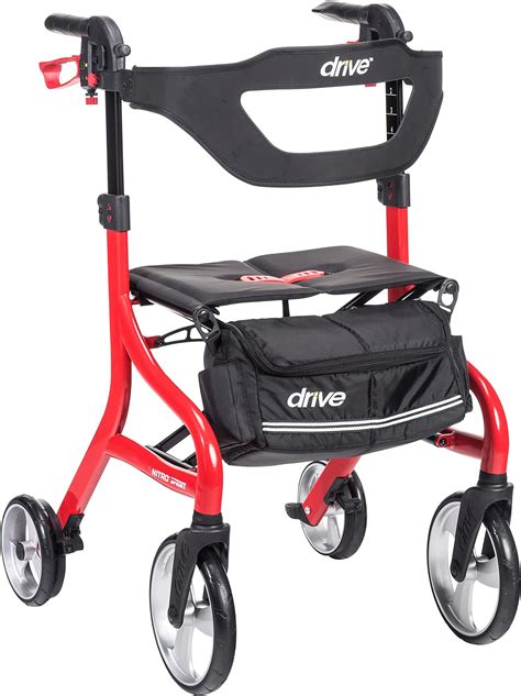 Amazon.com: Drive Medical Nitro Sprint Foldable Rollator Walker with ...