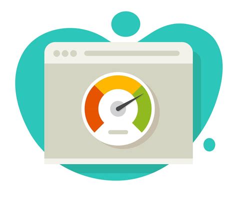 Speed of website loading icon and internet page performance test or idea of seo optimization web ...