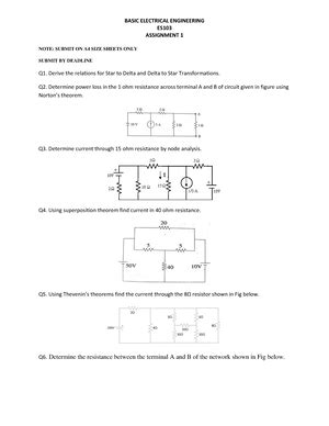 SA1 2015 - Structural Analysis Assignment - Basic Civil Engineering ...