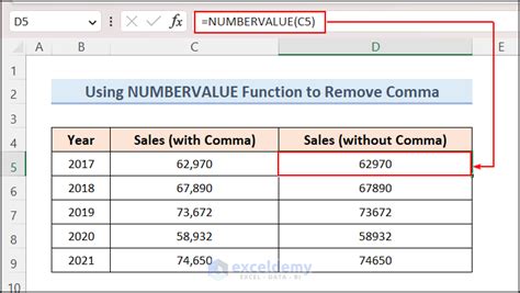 How to Remove Comma From Number in Excel 的图像结果