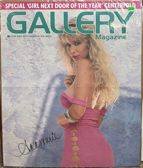 Vintage GALLERY MAGAZINE Annmarie Promotional Poster - Etsy
