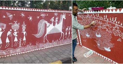 Have You Seen This Beautiful Warli Art At Walkeshwar? | WhatsHot Mumbai