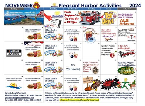 NOVEMBER ? ACTIVITIES AT PH, 8708 W Harbor Blvd, Peoria, AZ, New River ...