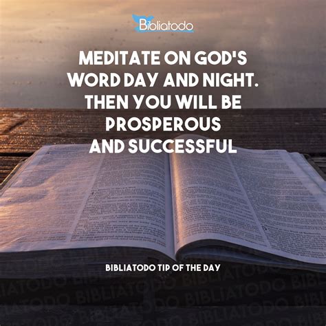 Meditate on God's word day and night - CHRISTIAN PICTURES