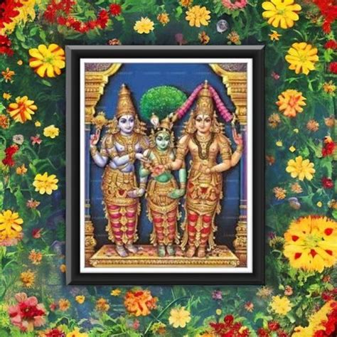 DIGITOUCH DESIGN MADURAI MEENAKSHI AMMAN THIRUKALYANAM PHOTO FRAME 8X6 ...