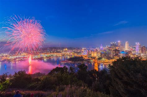 Pittsburgh Skyline Fireworks