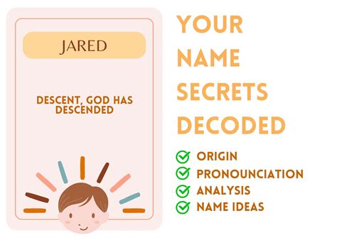 Jared - Jewish Boy Name Meaning and Pronunciation