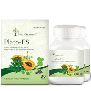 Buy Four Seasons Ayurvedic Plato-FS Tablet - Each 30 Tablet, Pack of 2 ...