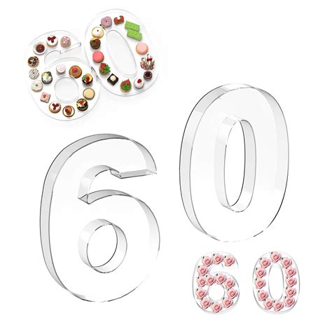 Buy Fly2Top Acrylic Number Charcuterie Board Box: Clear Reusable Number ...