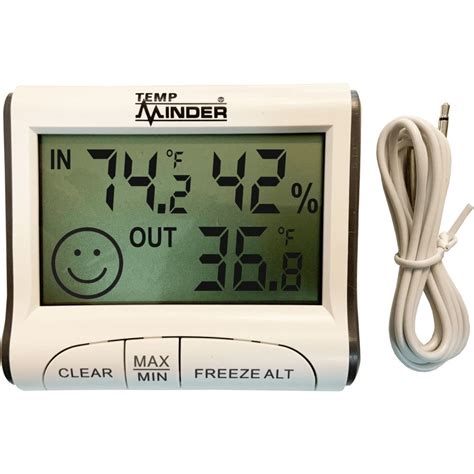 TempMinder MRI-284KH Fridge and Freezer Thermometer with Probe : Amazon ...