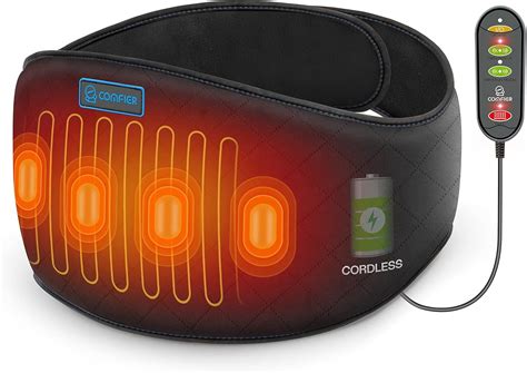 COMFIER Cordless Heating Pad for Back Pain Relief,Lower Back Massaager with Heat, Heat Pads for ...