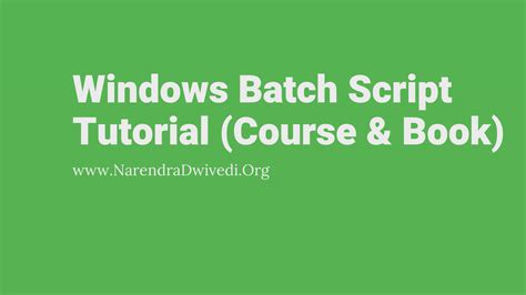 Image result for Windows Batch Tutorial
