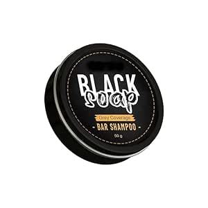 Buy Natural Black Hair Dye Shampoo Bar for Deep Coloring, Eco-Friendly ...