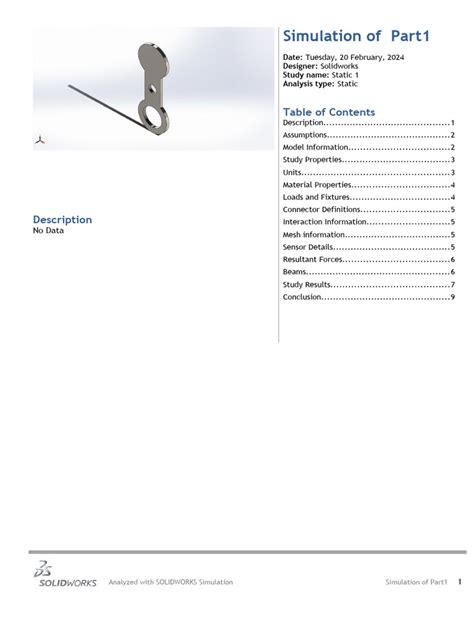 Image result for Making Simulation Report in SolidWorks