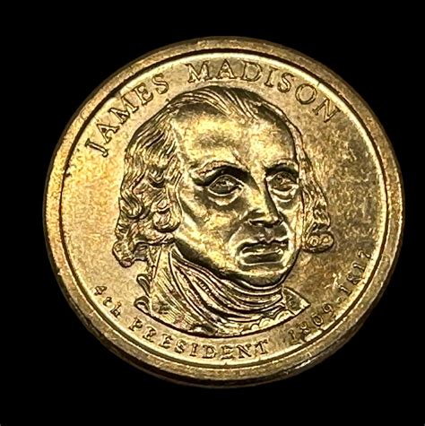 James Madison Gold Coin 2008 P & D James Madison Presidential Gold